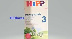 10-Box-HiPP-Combiotic-UK-Stage 3-Organic-Growingup-Milk-600g-Free-Shipping