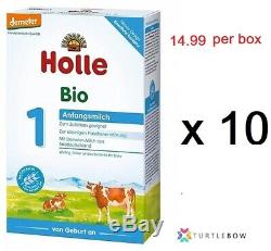 10 Boxes of Holle First Stage 1 Infant Milk Organic Baby Formula 400gram Holle 1