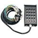 12 Channel 25 Foot XLR Snake Cable (XLR & 1/4 TRS Returns) Stage Pro Audio DJ
