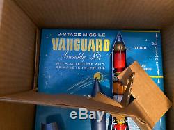 1958 Renwal Blueprint Vanguard 3 Stage Missile ORIGINAL STORE DISPLAY WITH BOX