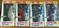 1998 SPICE GIRLS On Stage Complete Set of 4 Dolls New, sealed in box