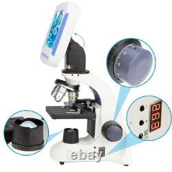 2000X Digital Compound Biological Microscope Laboratory withScreen Measuring Line