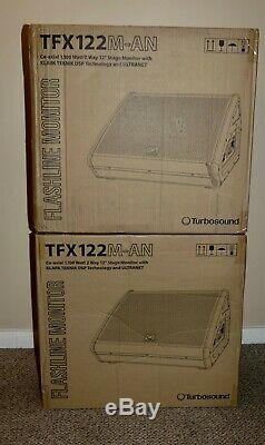 (2) Turbosound TFX122MAN 12 Inch 2-way Stage Monitors Brand New In Boxes