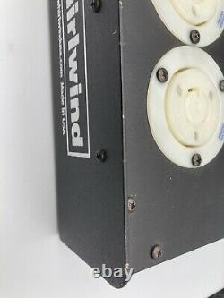 2x Whirlwind 30a x 4x 20a Twist-Lock Quad Stage Power Box Splitter withPass-Throu