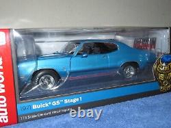 30th CLASS OF 1971 BUICK GS STAGE 1 LIMITED 118 ERTL AUTO WORLD NEW IN BOX