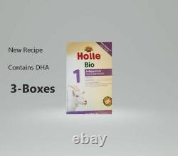 3- BOXES-Holle Organic Goat Milk Formula Stage 1 FREE PRIORITY SHIPPING