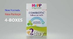 4-BOXES HiPP UK- Organic COMBIOTIC Follow On Milk -Stage 2 800g