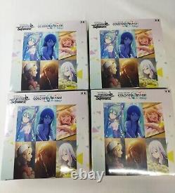 4 Booster Boxes Bushiroad Weiss Schwarz Project Sekai Colorful Stage vol. 2