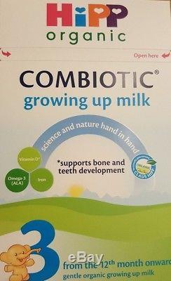 4 Box HiPP Combiotic UK Stage-3 Organic Growing up Milk 600g Free Shipping 5/20