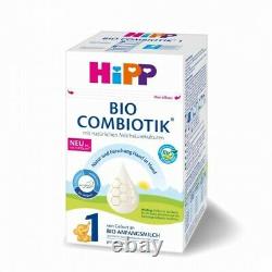4 Boxes of Hipp Organic milk formula German stage 1. With DHA 600 gr. 07/2023