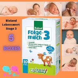 5 Boxes Lebenswert Stage 3 Organic Formula, Germany, Exp 1/1/2023 or later