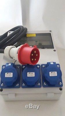 63Amp Distribution board, power box, Hook Up, stage, event distro, 3 phase splitter