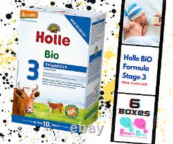 6 Boxes Holle Stage 3 + DHA Organic Baby Formula 5/14/2023+ Holle 3
