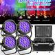 8X 270W LED Par Can Light RGBWA+UV With Box Stand Outdoor Stage Lights DJ Party