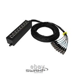 8 Channel Multicore Cable with SLIM STYLE Stage Box 15m