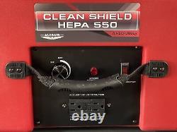 Alorair Clean Shield HEPA 550 Air Scrubber 3 Stage Filtration Red New Open Box