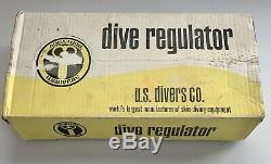 Aqua-Lung 1023 Calypso Vintage Dive Regulator 1st & 2nd Stage Box & Parts List