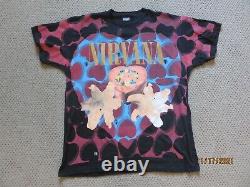 Authentic Vintage NIRVANA Heart Shaped box T shirt 90's EXLARGE BACK STAGE PASS