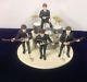 Beatles Ed Sullivan Figure Set Of 4 With Instruments On Stage New In Box 1994