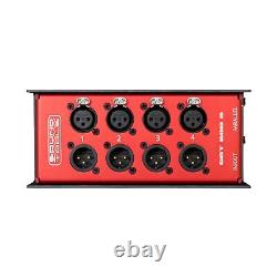 CAT Box 8 a Durable Four Channel Stage Box with Both a Male XLR and a Femal
