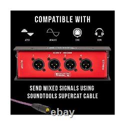CAT Box MX Male XLR Stage Box with Analog Audio Over Shielded CAT Cable. Se