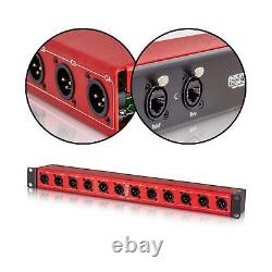 CAT Rack Male Male XLR Stage Box with Audio Over Shielded CAT Cable. Send 1