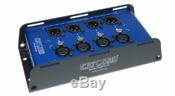 CatCore SMD-3F5F 2x 4 XLR / CAT Adapter Stagebox Cat-Multicore Ethercon RJ45
