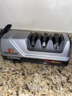Chefs Choice Trizor XV Electric Knife Sharpener Model 15 3 Stage Open Box