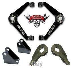 Cognito Boxed BJ Control Arm Leveling Kit 01-10 GM 2500/3500HD Trucks Stage 2