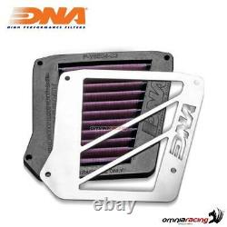 DNA air box cover stage 2 stainless steel+DNA air filter Yamaha XT660R 20042014