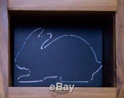 Deluxe BUNNY BOX BARN Rabbit Production Stage Magic Trick Wood Illusion Slate