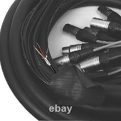 Elite Core 8 Channel 30' Stage Sub XLR Snake 8 Sends PS8030