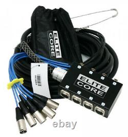 Elite Core 8 Channel 30' ft Pro Audio Stage Cable XLR Mic Sub Snake PS8030