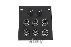 Elite Core Recessed Pocket Stage Floor Box with6 XLR Mic + 2 Speakon Connectors