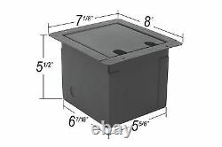 Elite Core Recessed Stage Pocket Floor Box with Customizable Blank Plate FB-BLANK