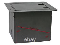 Elite Core Recessed Stage Pocket Floor Box with Customizable Blank Plate FB-BLANK