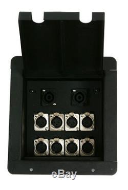 Elite Core Stage Floor Box 8 XLR & 2 Speakon or 2 TRS 1/4 Connector