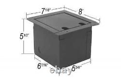 Elite Core Stage Pocket Floor Box 4 XLR Female & 2 XLR Male & 1 HDMI & 1 RJ45