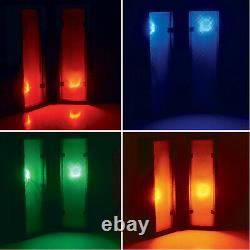 FX Lab 2 x 4 Way Retro LED Stage Lighting Multi Coloured Disco Light Box