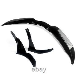 For Corvette C7 Z06 2013-2019 Gloss Black Stage 3 Front Lip with Side Winglets