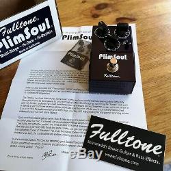 Fulltone Boxed Plimsoul Multi-Stage Hi-Gain Hi-Sustain guitar pedal never used