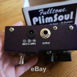 Fulltone Boxed Plimsoul Multi-Stage Hi-Gain Hi-Sustain guitar pedal never used