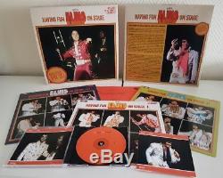 Having Fun With ELVIS On Stage Boxset 10 inch vinyl BOXCAR RARE 100 copies