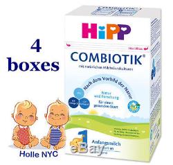 HiPP BIO Combiotic Stage 1 Organic First Infant Milk FREE SHIPPING 4 Boxes 12/19