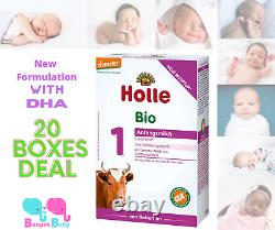 Holle Stage 1 20 Boxes Organic Infant Formula with DHA 400g Exp 12/15/2022+
