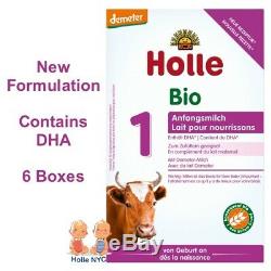 Holle Stage 1 Organic Infant Formula with DHA 6 Boxes 400g Free Shipping