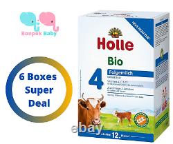 Holle Stage 4 Organic Formula +DHA 6 Boxes 600g 6/8/2022 + Holle 4