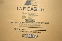 IAF dash 5 Portable 500 cfm HEPA 4-stage air filter Negative air -NEW IN BOX