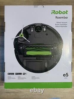 IRobot Roomba E5 5150 Black Robot Vac Home Base Wi-Fi 3-Stage Clean NEW IN BOX