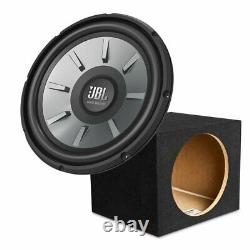JBL Stage 1210 1000W 12 Car Audio Subwoofer with NVX Sealed Enclosure Box